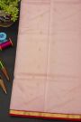 Chanderi Silk Baby Pink Saree With Kaddi Border