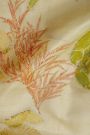 Eco Printed Silk Off White Saree With Diamonds Border