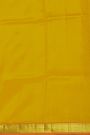 Eco Printed Silk Mustard Saree With Zari Border