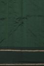 Chanderi Silk Bottle Green Saree With Zari Border
