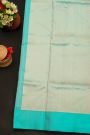 Chanderi Silk Sky Blue Saree With Florals And Buttis Body