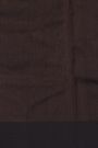 Chanderi Silk Dark Brown Saree With Zari Buttis Body