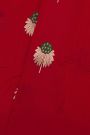 Chanderi Silk Red Saree With Floral And Buttis Body