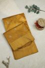 Chanderi Silk Golden Yellow Saree With Meenakari Buttis Body