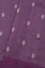 Chanderi Silk Purple Saree With Meenakari Buttis Body