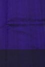 Chanderi Silk Royal Blue Saree With Silver Zari Buttis Body