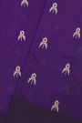 Chanderi Silk Violet Saree With Floral Buttis Body