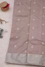 Chanderi Silk Lilac Saree With Meenakari Buttis Body