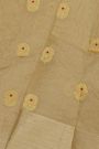 Chanderi Silk Beige Saree With Floral And Buttis Body