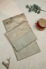 Chanderi Silk Beige Saree With Meenakari Buttis Body