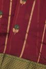 Chanderi Silk Magenta Saree With Diamonds And Paisleys Border
