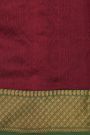 Chanderi Silk Magenta Saree With Diamonds And Paisleys Border
