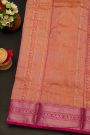 Chanderi Silk Mustard Yellow Saree With Floral And Butti Body
