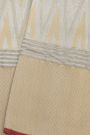 Chanderi Silk Off White Saree With Zig Zag Body