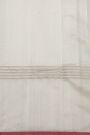 Chanderi Silk Off White Saree With Zig Zag Body