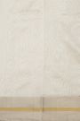 Chanderi Silk Off White Saree With Floral And Leaf Body