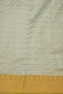 Chanderi Silk Dual Colour Saree With All Over Zari Checks And Floral Butti Body