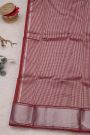 Chanderi Silk Maroon Saree With Bird Buttis Body