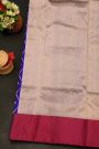 Chanderi Silk Royal Blue Saree With Floral Buttis Body