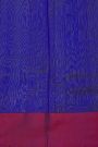 Chanderi Silk Royal Blue Saree With Floral Buttis Body