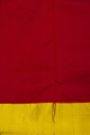 Chanderi Silk Red Saree With Floral Jaal Body
