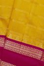 Kuppadam Sico Golden Yellow Saree With Gap Motifs Border