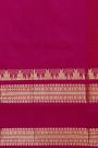 Kuppadam Sico Golden Yellow Saree With Gap Motifs Border