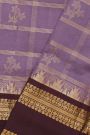 Kuppadam Sico Lavender Saree With Contrast Gap Border