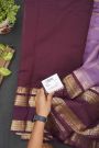 Kuppadam Sico Lavender Saree With Contrast Gap Border