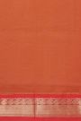 Kuppadam Sico Off White Saree With Cross Lines Paisley Border