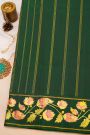 Gadwal Silk Multi-Colour Saree With Tanjore Hand-Painted Florals Border