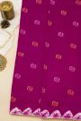 Fancy Tussar Rani Pink Saree With Bird Buttis In Thread Work Body