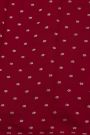 Fancy Tussar Red Saree With Elephant Buttis In Thread Work Body