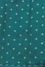 Fancy Tussar Teal Green Saree With Elephant Buttis In Thread Work Body