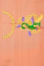 Gadwal Silk Bottle Green Saree With Tanjore Hand-Painted Florals Border
