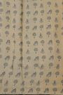 Fancy Kora Bottle Green Saree With Florals And Women Motifs Border
