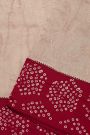 Fancy Kora Baby Pink Saree With Bandhani Dots Border