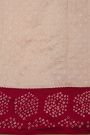 Fancy Kora Baby Pink Saree With Bandhani Dots Border
