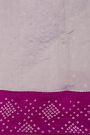 Fancy Kora Lavender Saree With Bandhani Dots Border
