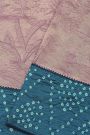 Fancy Kora Lavender Saree With Bandhani Dots Border