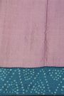 Fancy Kora Lavender Saree With Bandhani Dots Border
