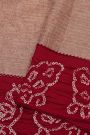 Fancy Kora Mauve Saree With Bandhani Border