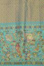 Kancheepuram Silk Bottle Green Saree With All Over Meenakari Body And Border