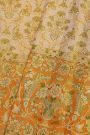 Kancheepuram Silk Cream Saree With All Over Meenakari