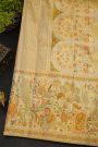 Kancheepuram Silk Orange Saree With All Over Meenakari