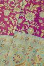 Kancheepuram Silk Rani Pink Saree With All Over Jamdani Weaving