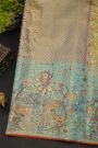 Kancheepuram Silk Purple Saree With All Over Meenakari