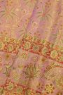Kancheepuram Silk Baby Pink Saree With All Over Meenakari