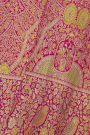 Kancheepuram Silk Rani Pink Saree With All Over Meenakari Bridal Saree