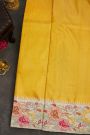 Kancheepuram Silk Yellow Saree